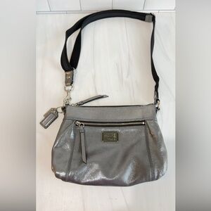 Coach Poppy Hippie Collection Metallic Leather Shoulder Crossbody Bag Y2K